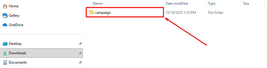extract the Campaign folder into the Odoo addons folder