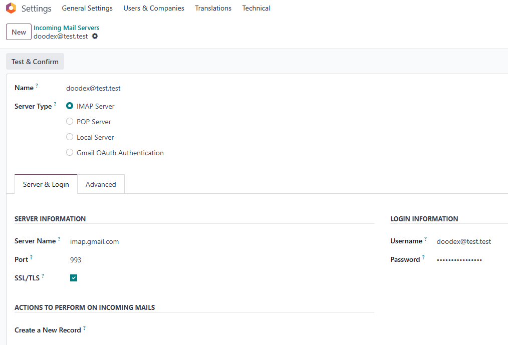 Incoming Email servers