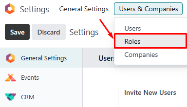 General Settings: Roles