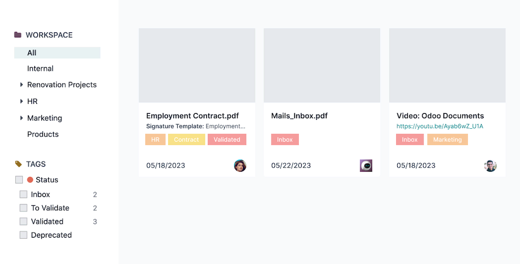 Tracking file example in Odoo Tracking file example in Odoo