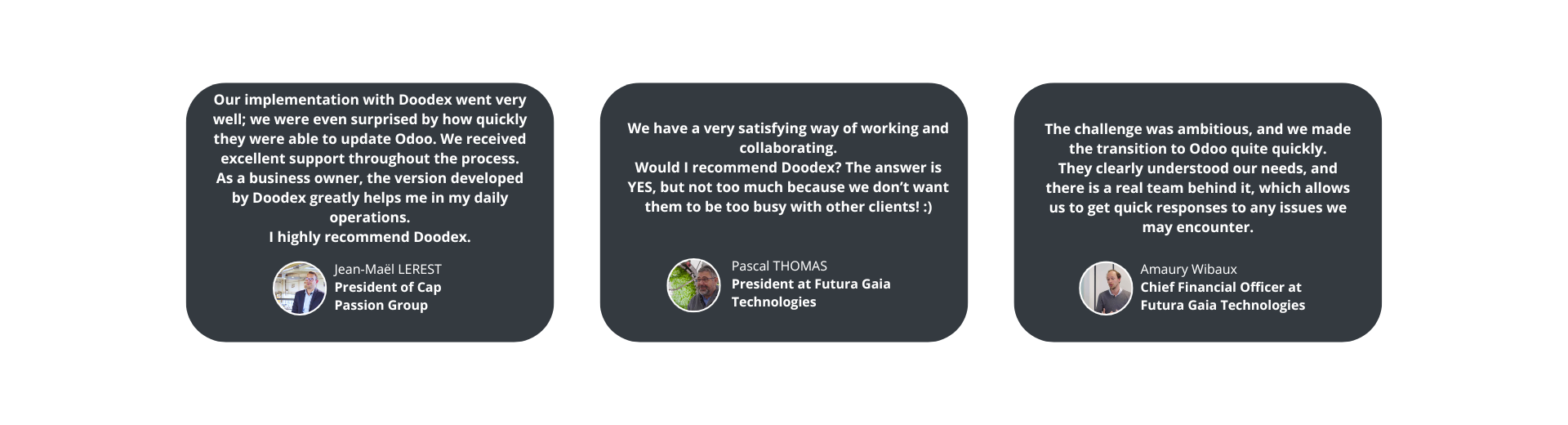 Doodex Testimonials Doodex Testimonials